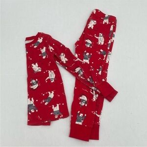 Old Navy Christmas Pajamas Polar Bears Unisex 6 Snug Fit Long Sleeve Jogger Pant